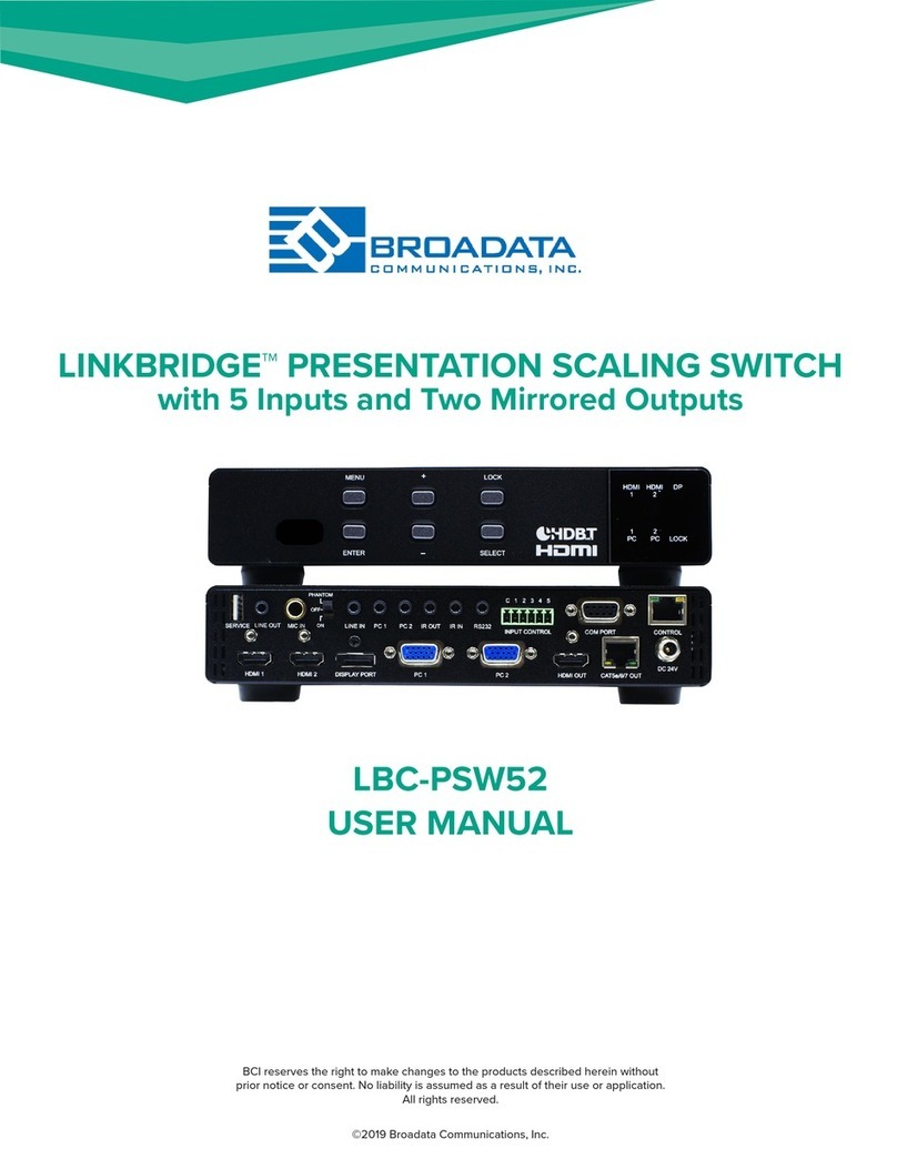 Broadata LINKBRIDGE LBC-PSW52 user manual