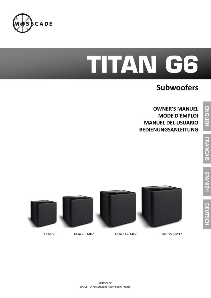 Mosscade Titan 5.6 owner's manual