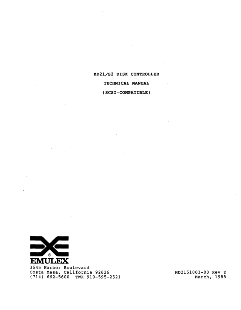 Emulex MD21/S2 User manual
