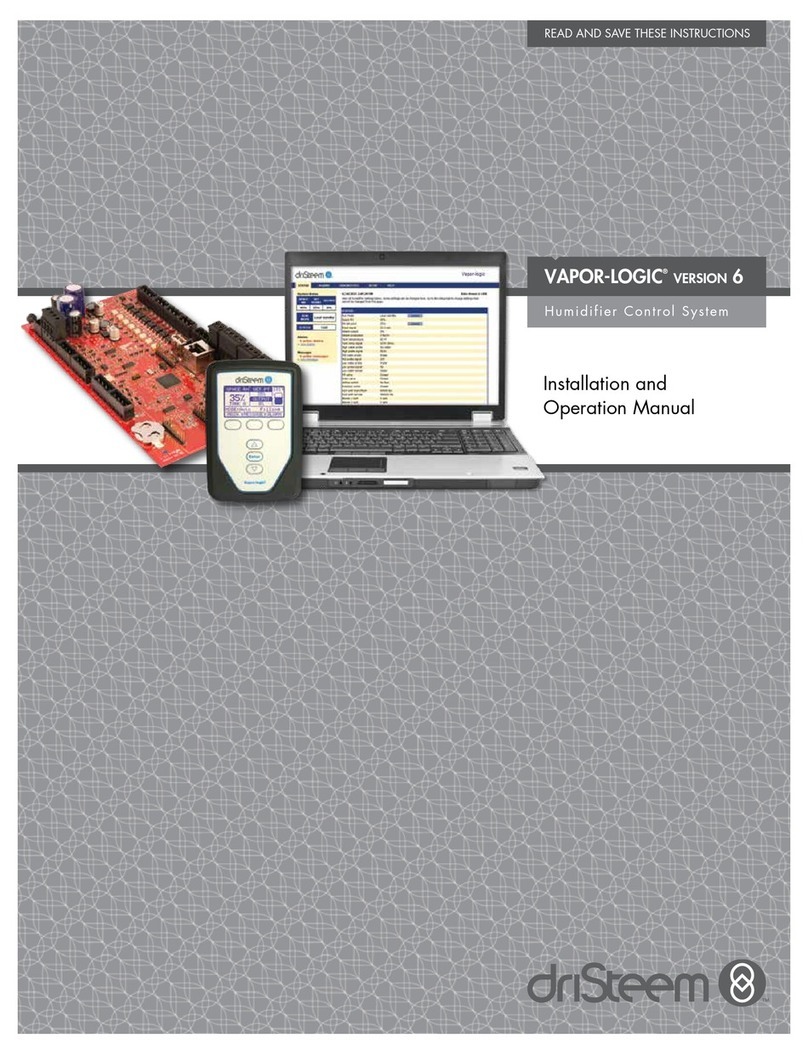 DriSteem Vapor-Logic Installation and operation manual