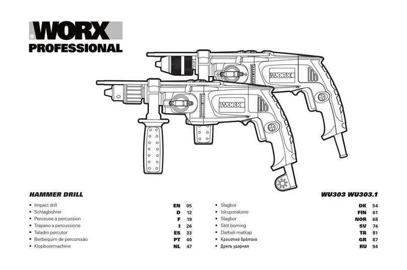 Worx Professional WU303 manual