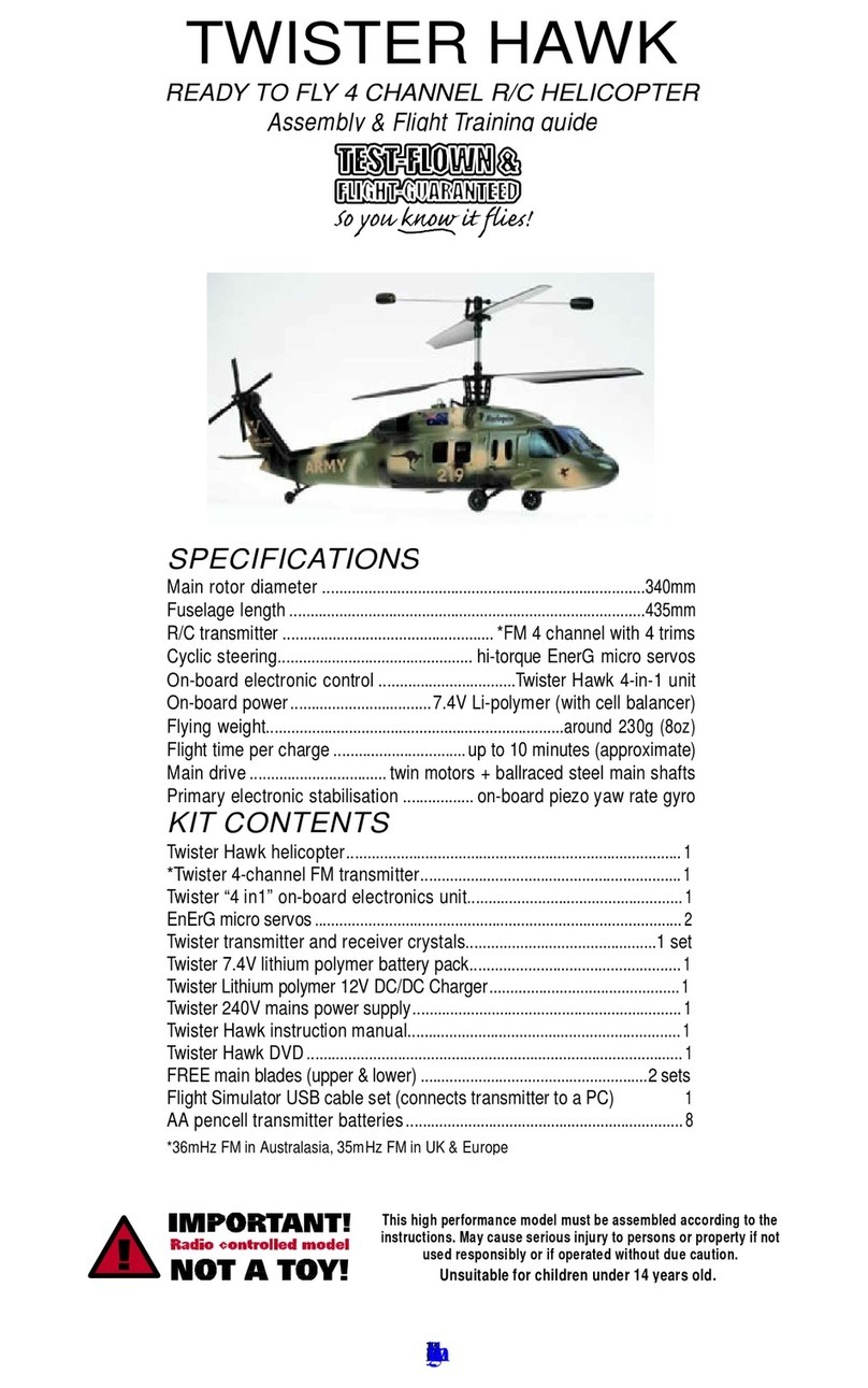 J. Perkins Twister Hawk Assembly & flight training guide