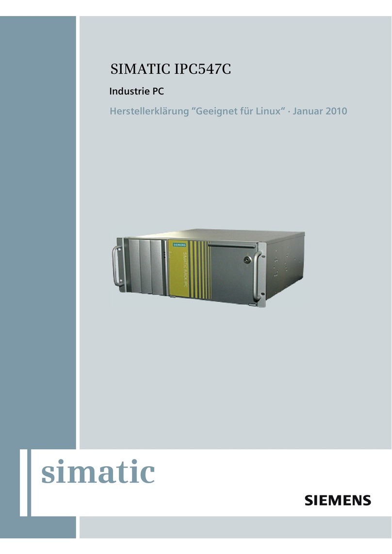 Siemens SIMATIC IPC547C User manual