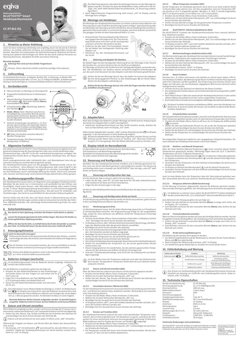 Eqiva CC-RT-BLE-EQ user manual
