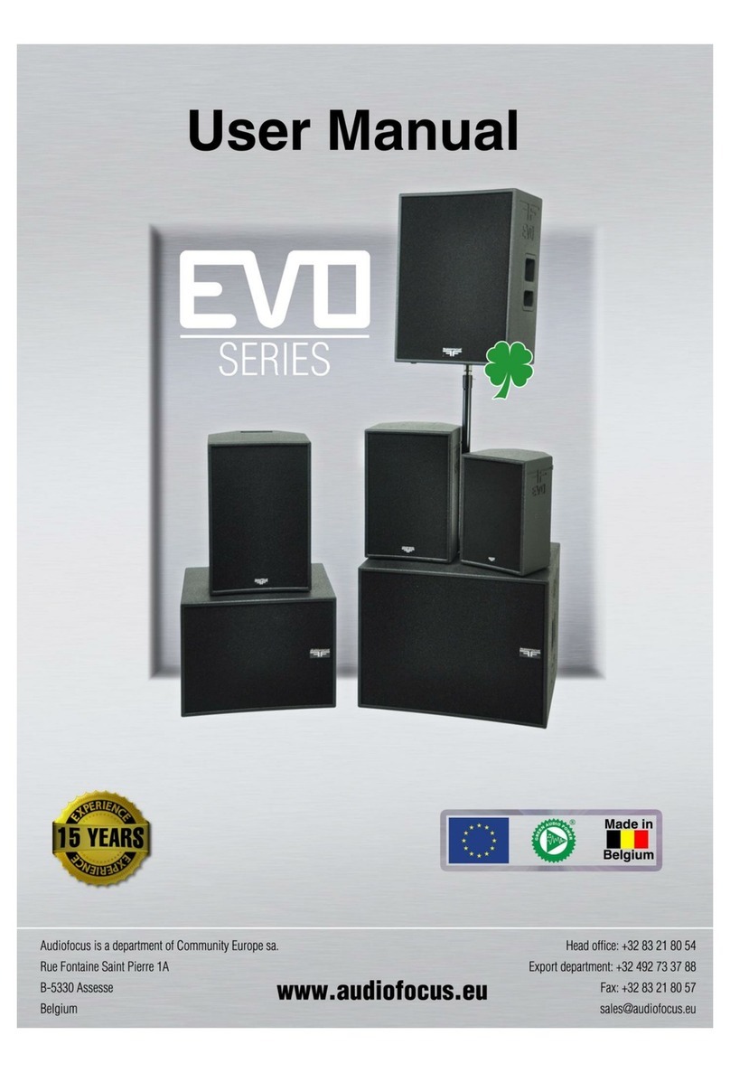 AUDIO FOCUS EVO Series user manual