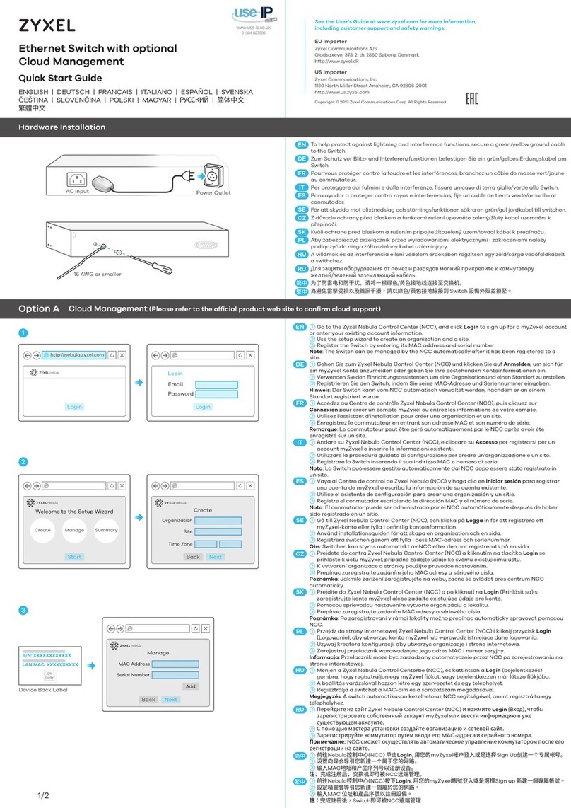 ZyXEL Communications XGS1930 series User manual ZyXEL Communications XGS1930 series User manual