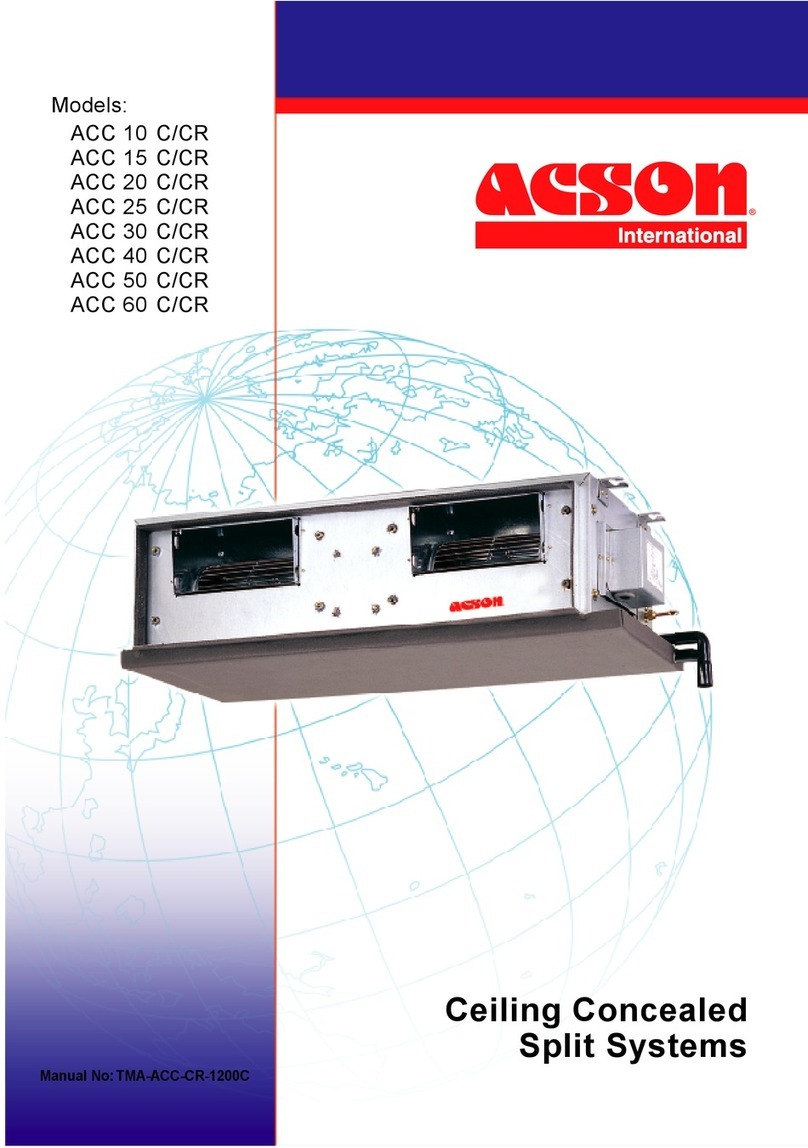 Acson international ACC 10 C/CR User manual Acson international ACC 10 C/CR User manual