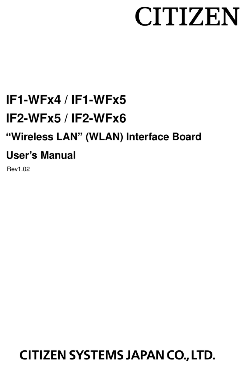 Citizen IF1-WFx4 Series user manual
