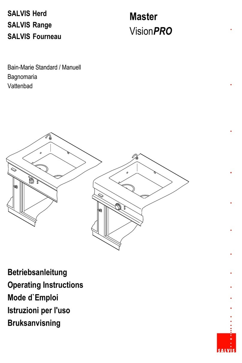 Salvis VisionPRO Series operating instructions