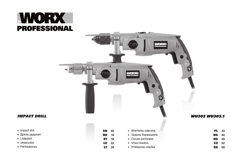 Worx Professional WU303 manual