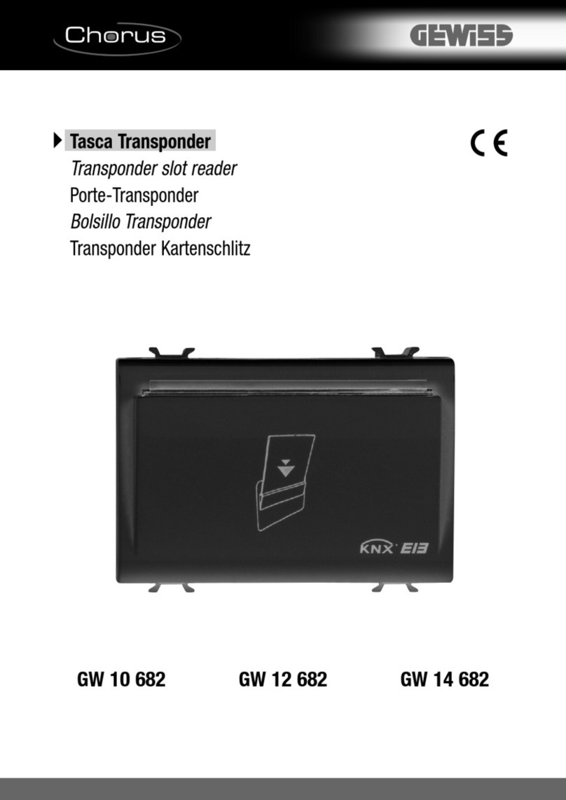 Gewiss GW 10 682 manual