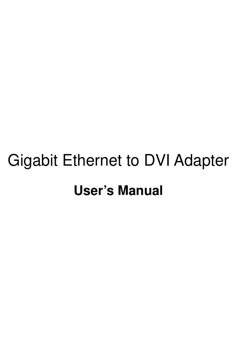 Roline Gigabit Ethernet to DVI Adapter user manual