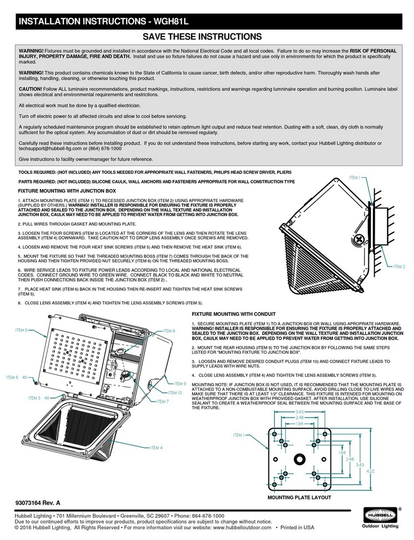 Hubbell WGH81L User manual