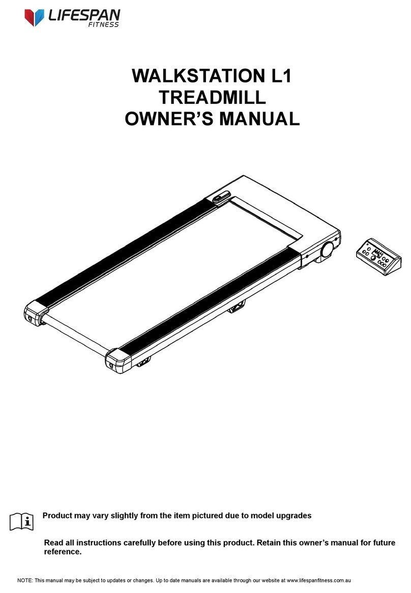 Life Span Walkstation L1 owner's manual