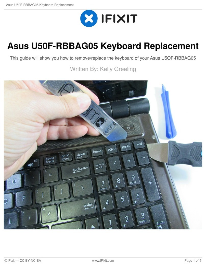 Asus U50F-RBBAG05 Parts list manual Asus U50F-RBBAG05 Parts list manual