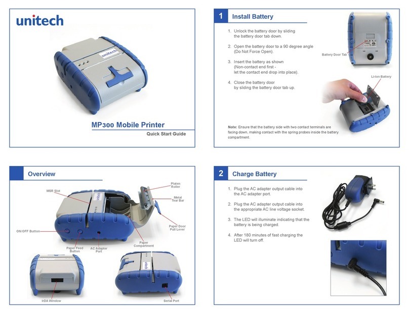 Unitech MP300 User manual