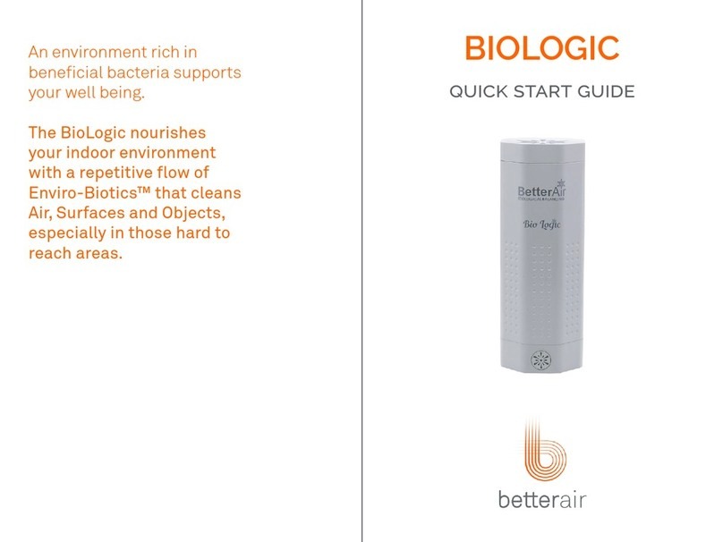 Better Air BioLogic quick start guide