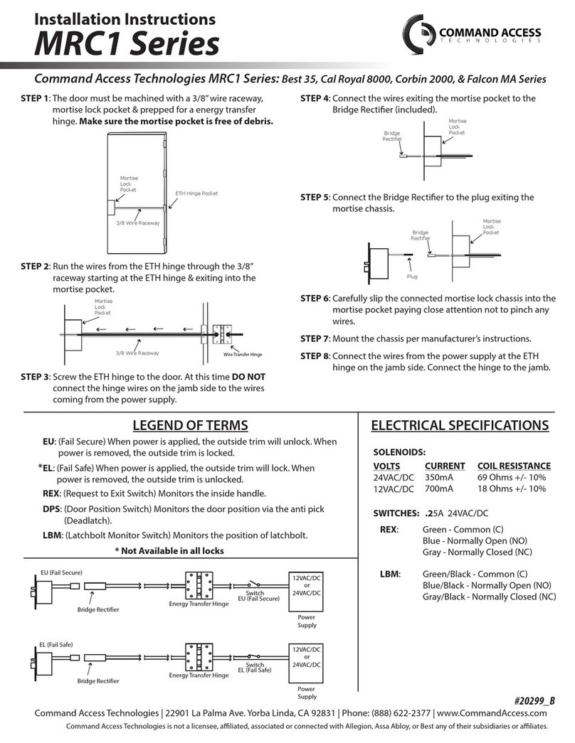 Command access MRC1 Series User manual