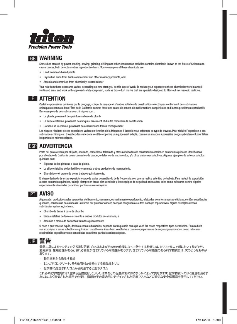 Triton T12DD Quick guide