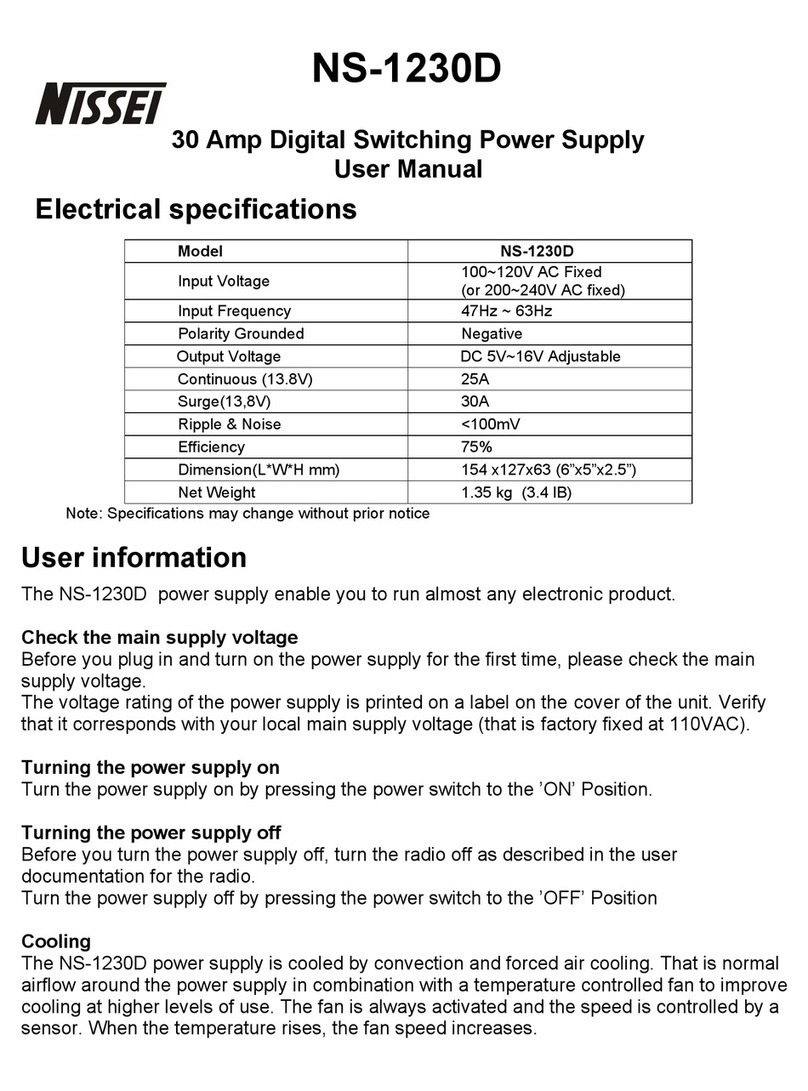 Nissei NS-1230D user manual