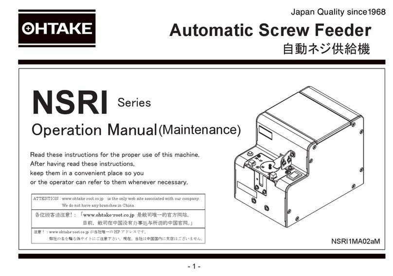 OHTAKE NSRI Series User manual