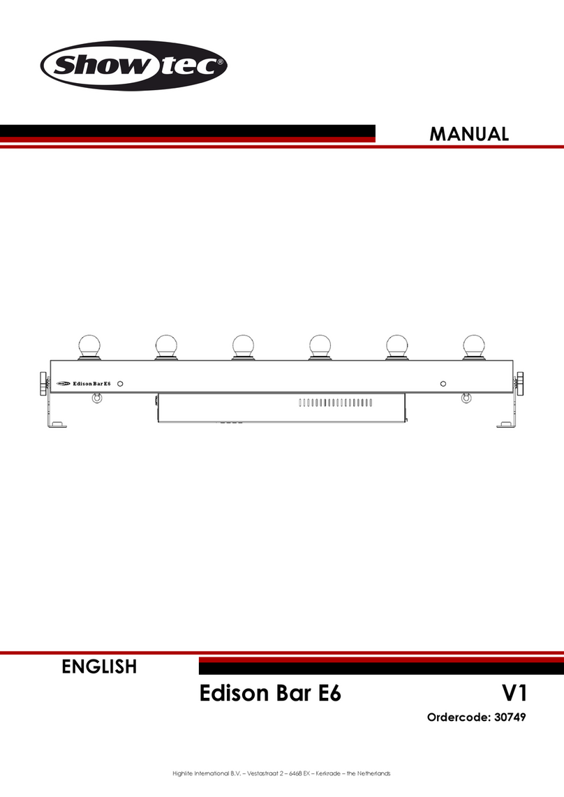 Show Tec Edison Bar E6 User manual