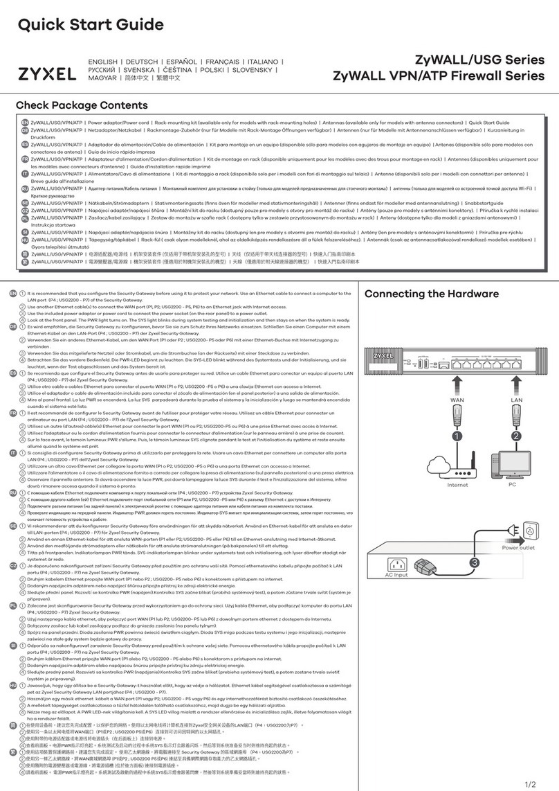 ZyXEL Communications ZyWall User manual