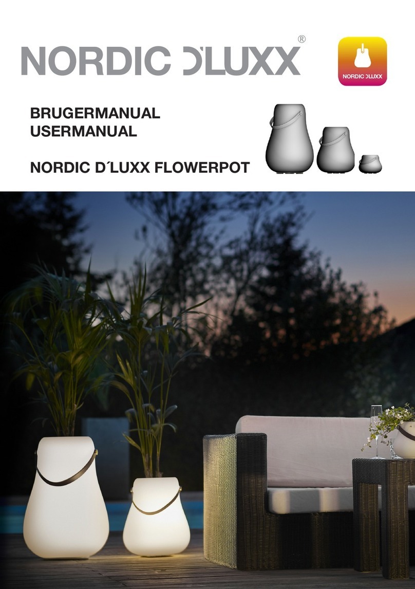 Nordic D'Luxx Flowerpot Series user manual