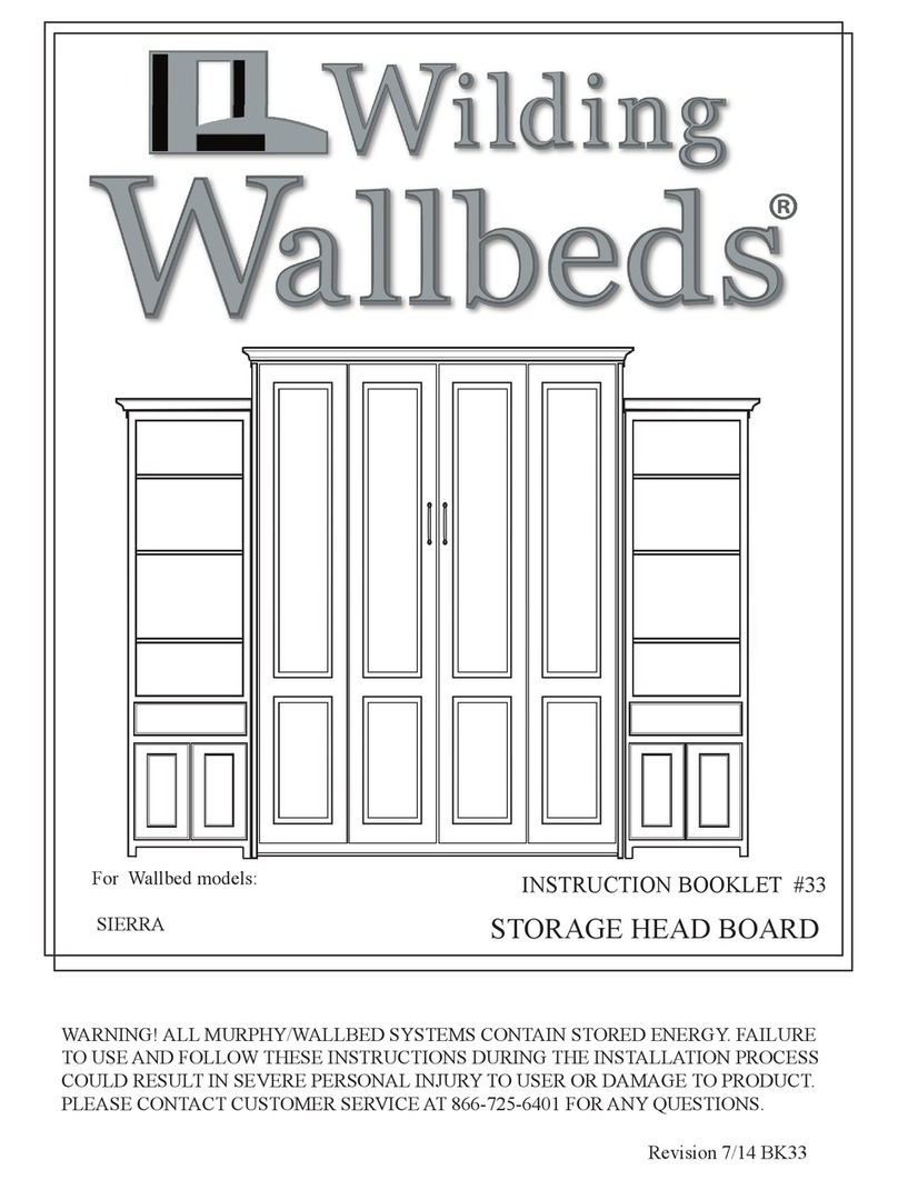Wilding Wallbeds Sierra User manual