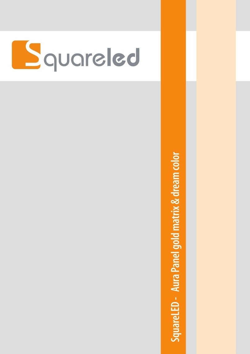 Squareled Aura Panel gold matrix & dream color user manual