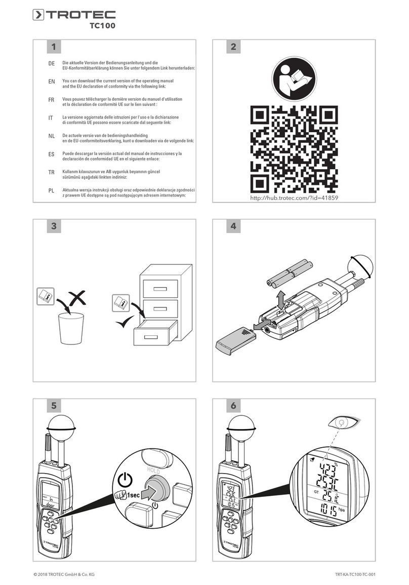 Trotec TC100 User manual