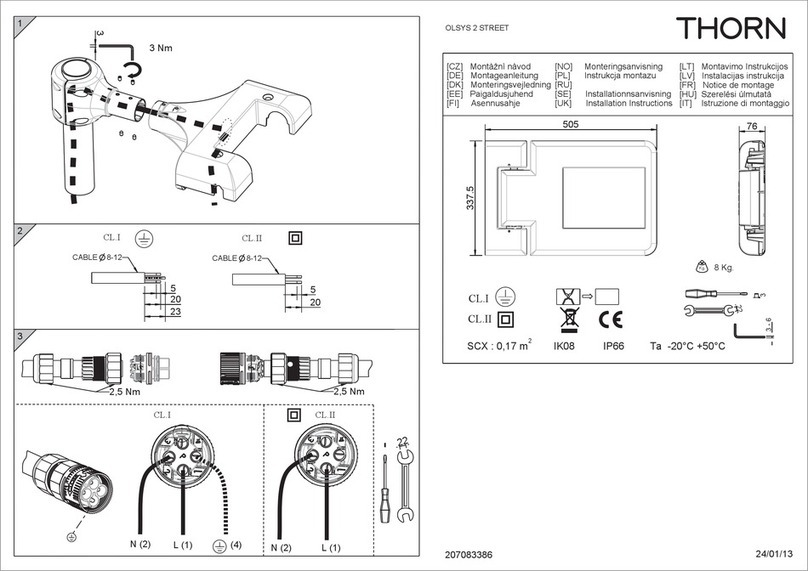Thorn OLSYS 2 STREET User manual