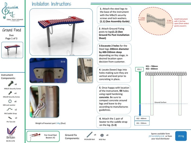 Percussion Play Duo installation instructions