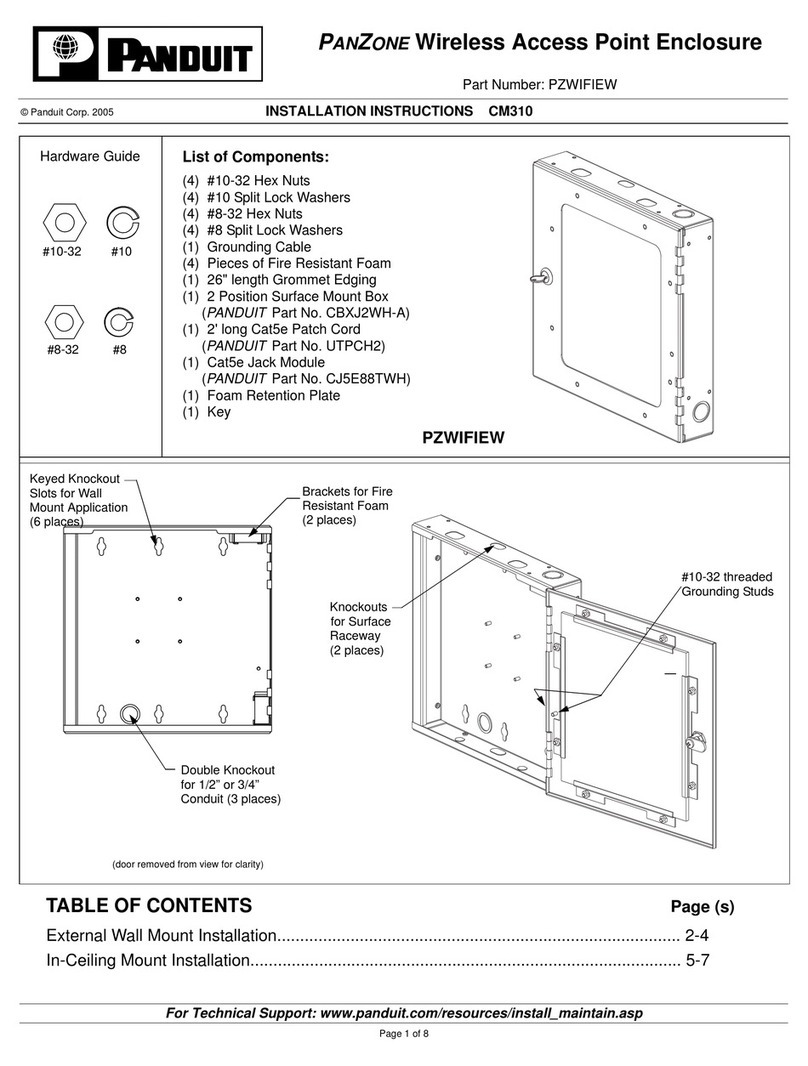 Panduit PANZONE PZWIFIEW User manual Panduit PANZONE PZWIFIEW User manual