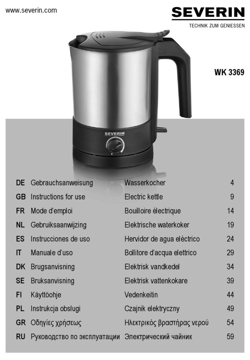 SEVERIN WK 3369 User manual