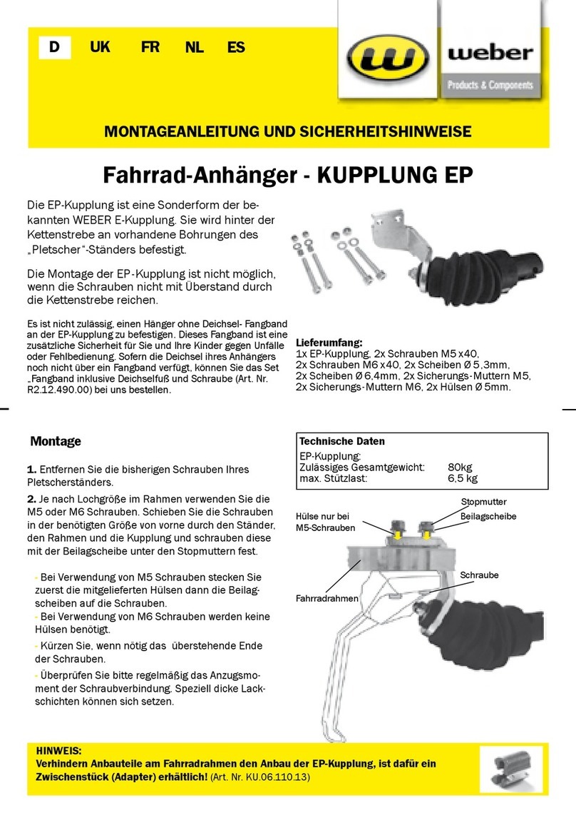 Weber HITCH EP Installation instructions and safety information