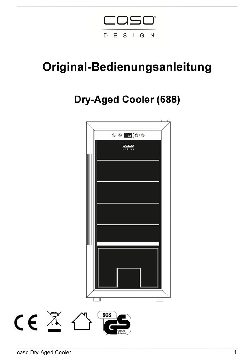 CASO DESIGN Dry-Aged Cooler 688 operating manual