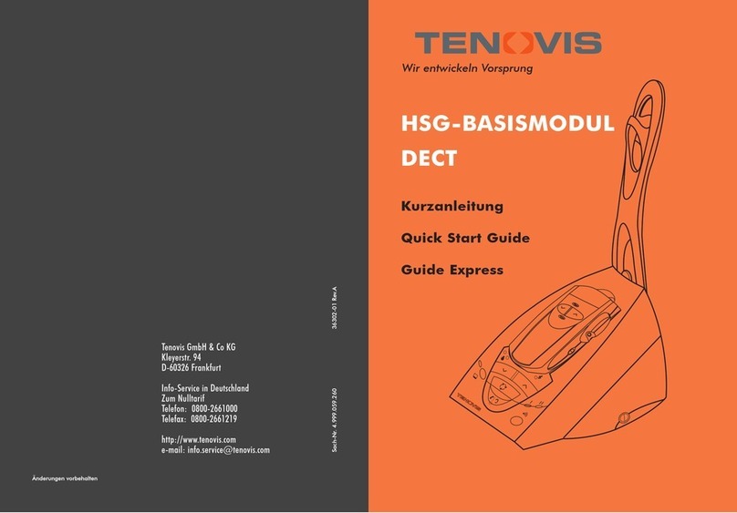 Tenovis HSG-Basismodul quick start guide