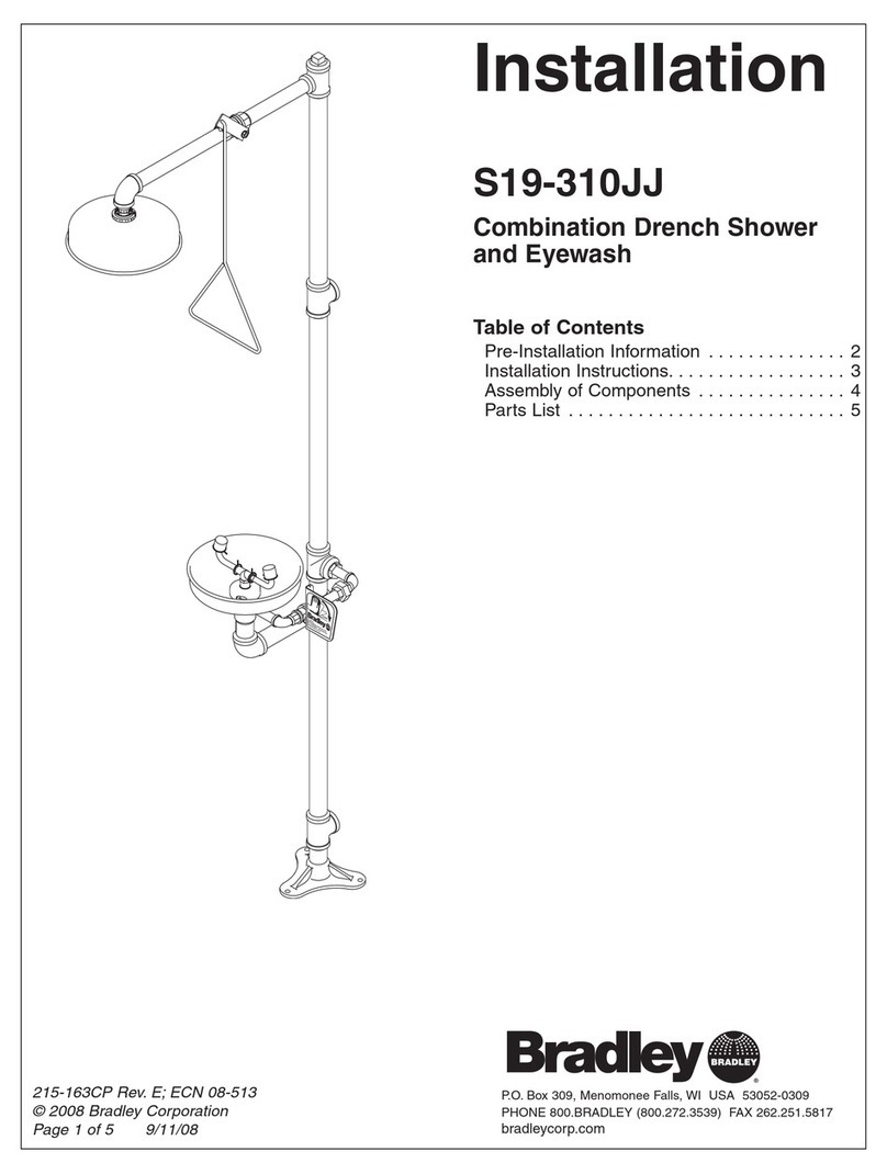 Bradley S19-310JJ installation manual