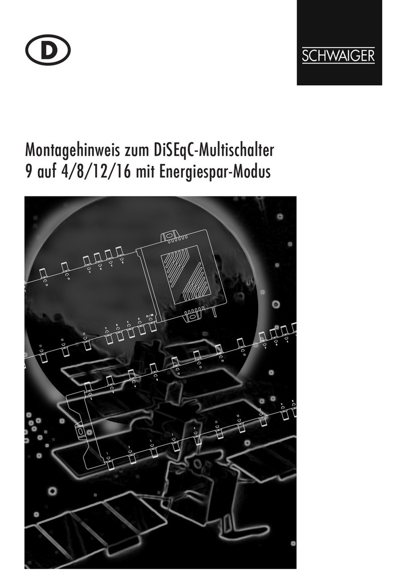 Schwaiger DiSEqC Multiswitch Service manual