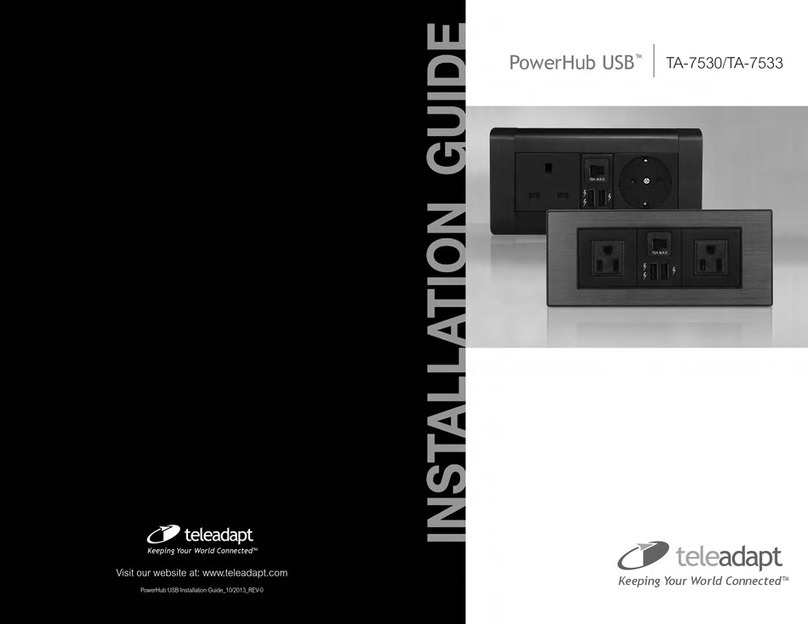 TeleAdapt PowerHub USB User manual