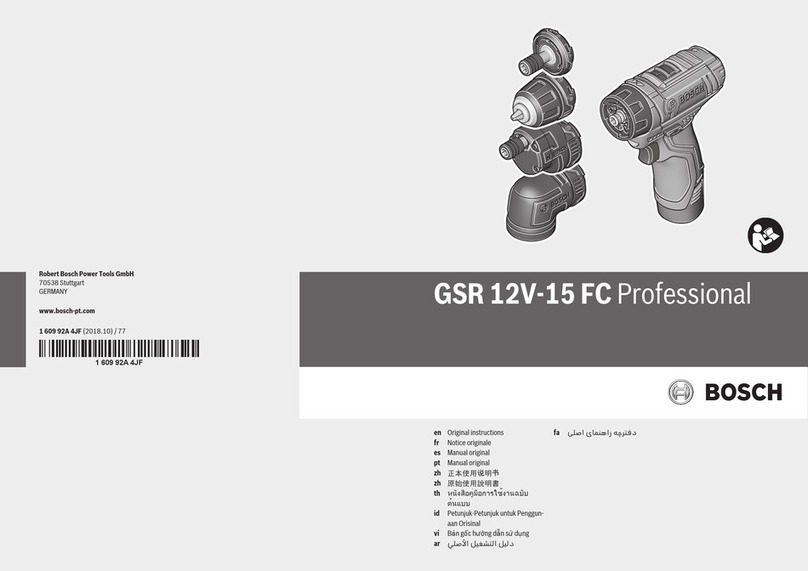 Bosch GSR 12V-15 FC Professional Original instructions
