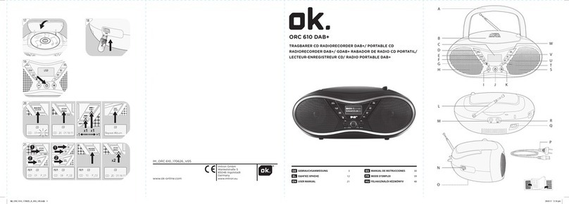 O.K. ORC 610 DAB+ user manual