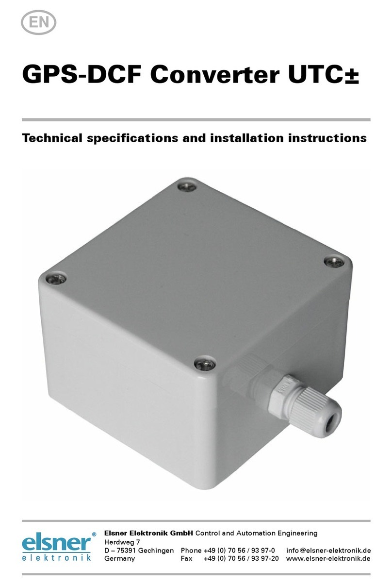 Elsner GPS-DCF Converter UTC± User manual