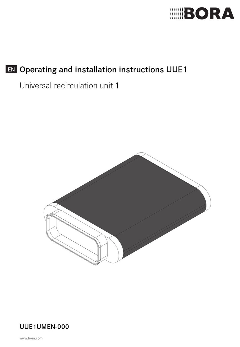 bora Universal recirculation unit 1 Operating and installation instructions