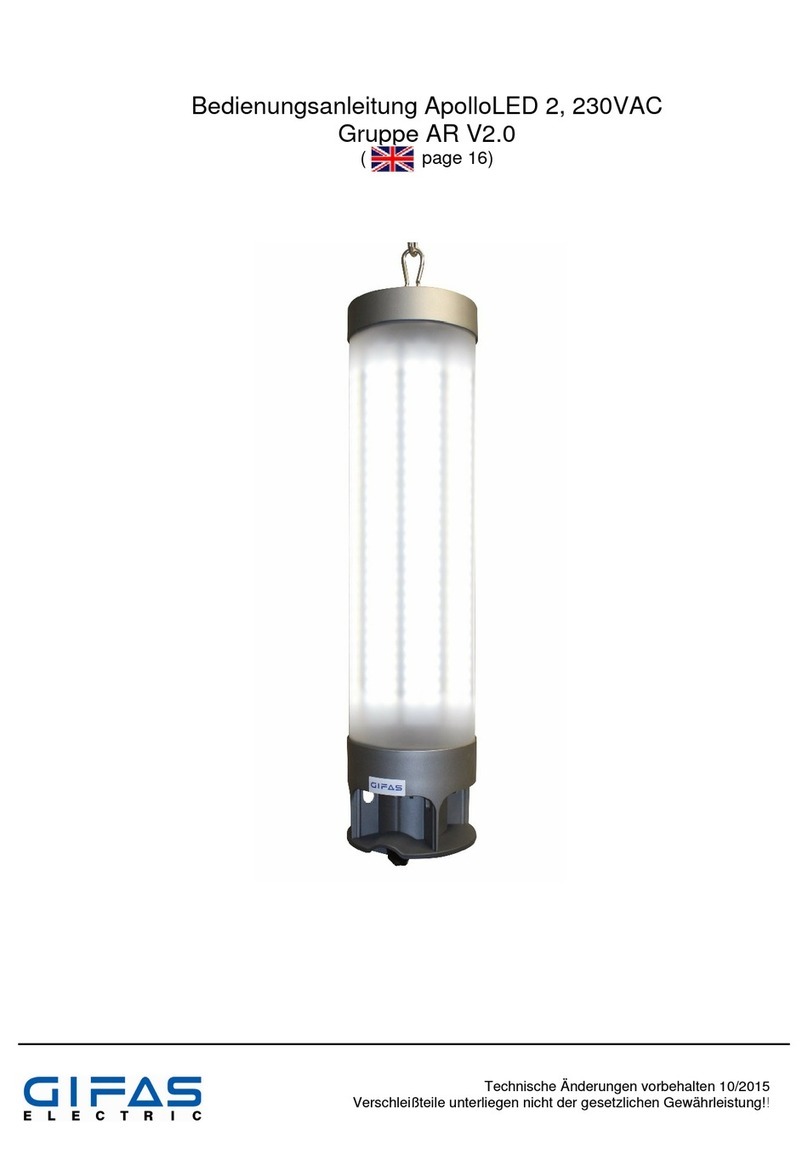 Gifas ApolloLED 2 operating instructions