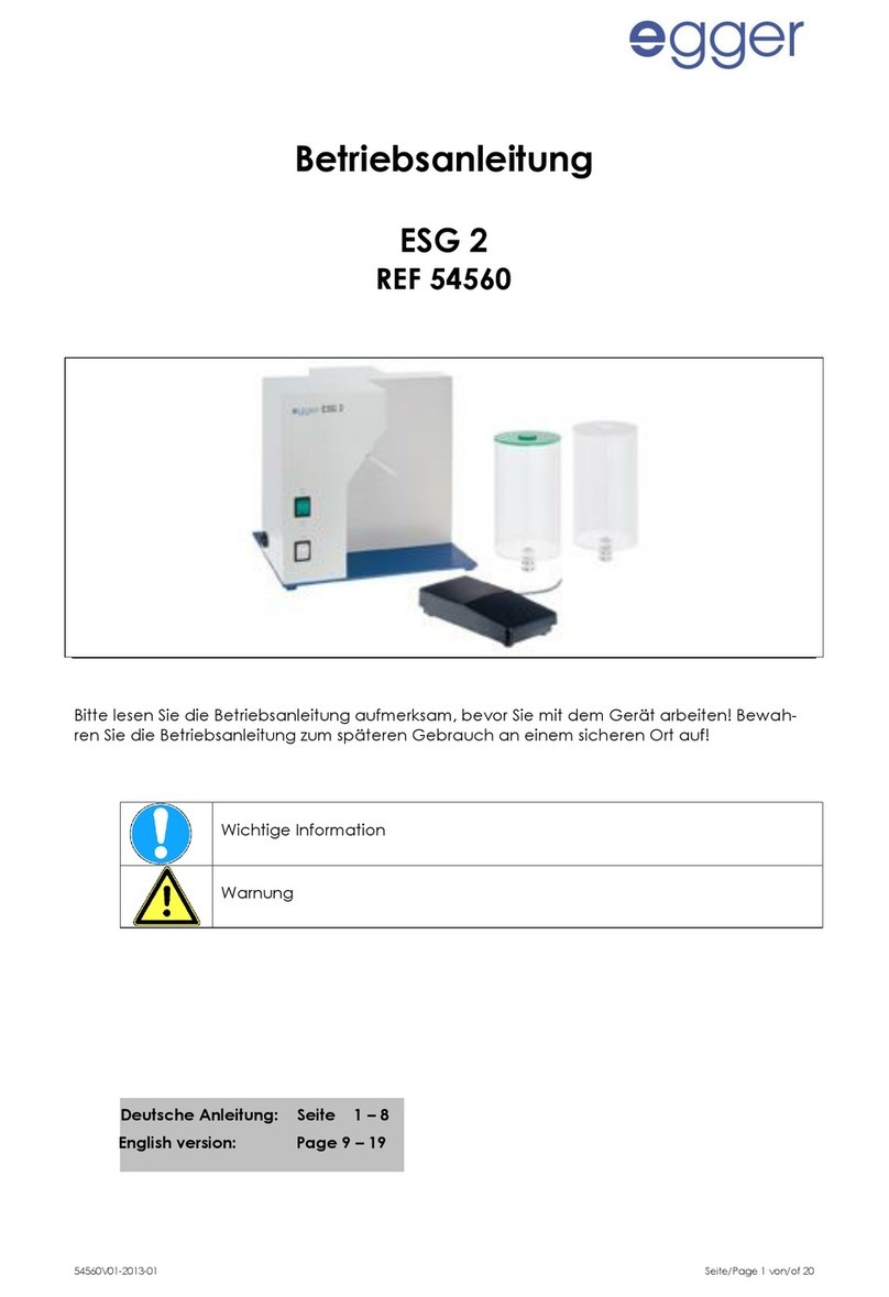 Egger ESG 2 User manual