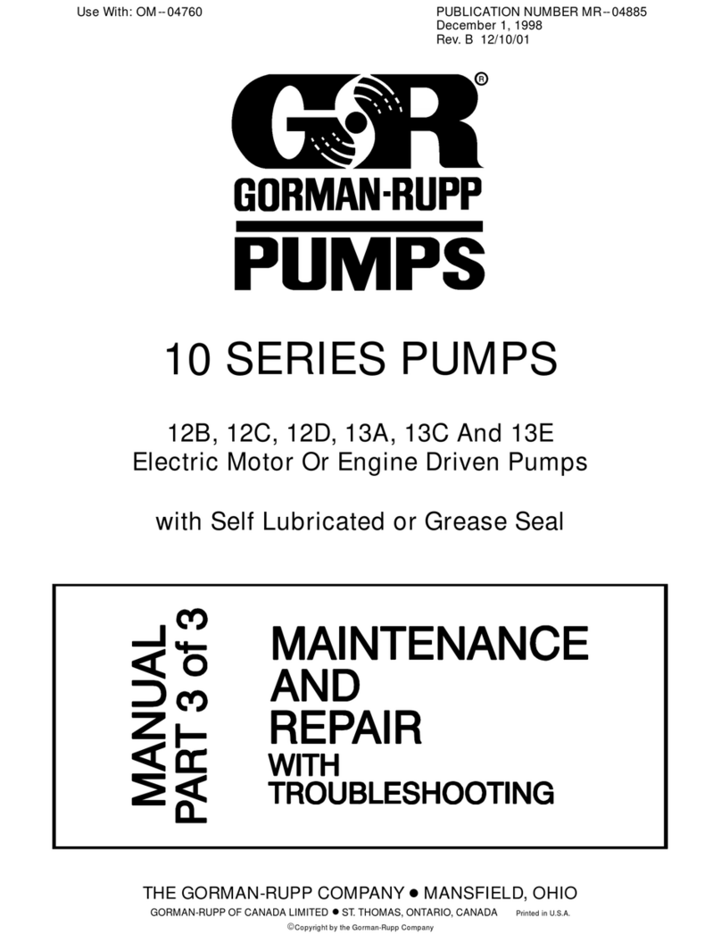 GORMAN-RUPP 10 SERIES Operating instructions