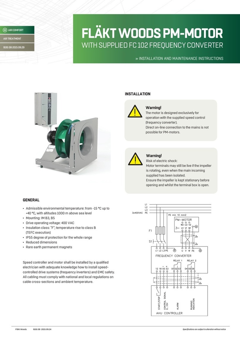 flakt woods PM User manual