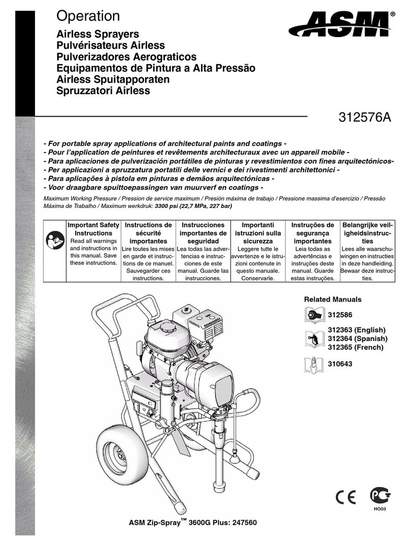 ASM Zip-Spray 3600G Plus User manual